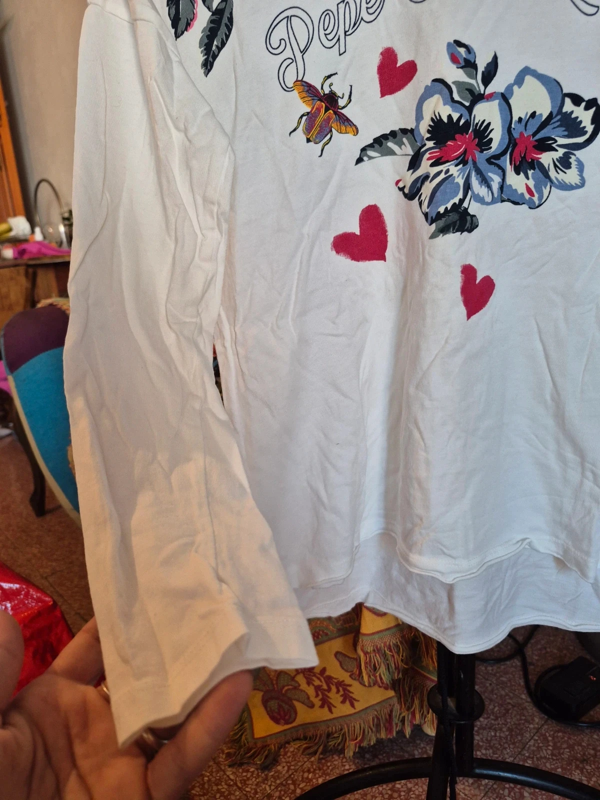 Blusa de manga comprida com estampa – photo 3